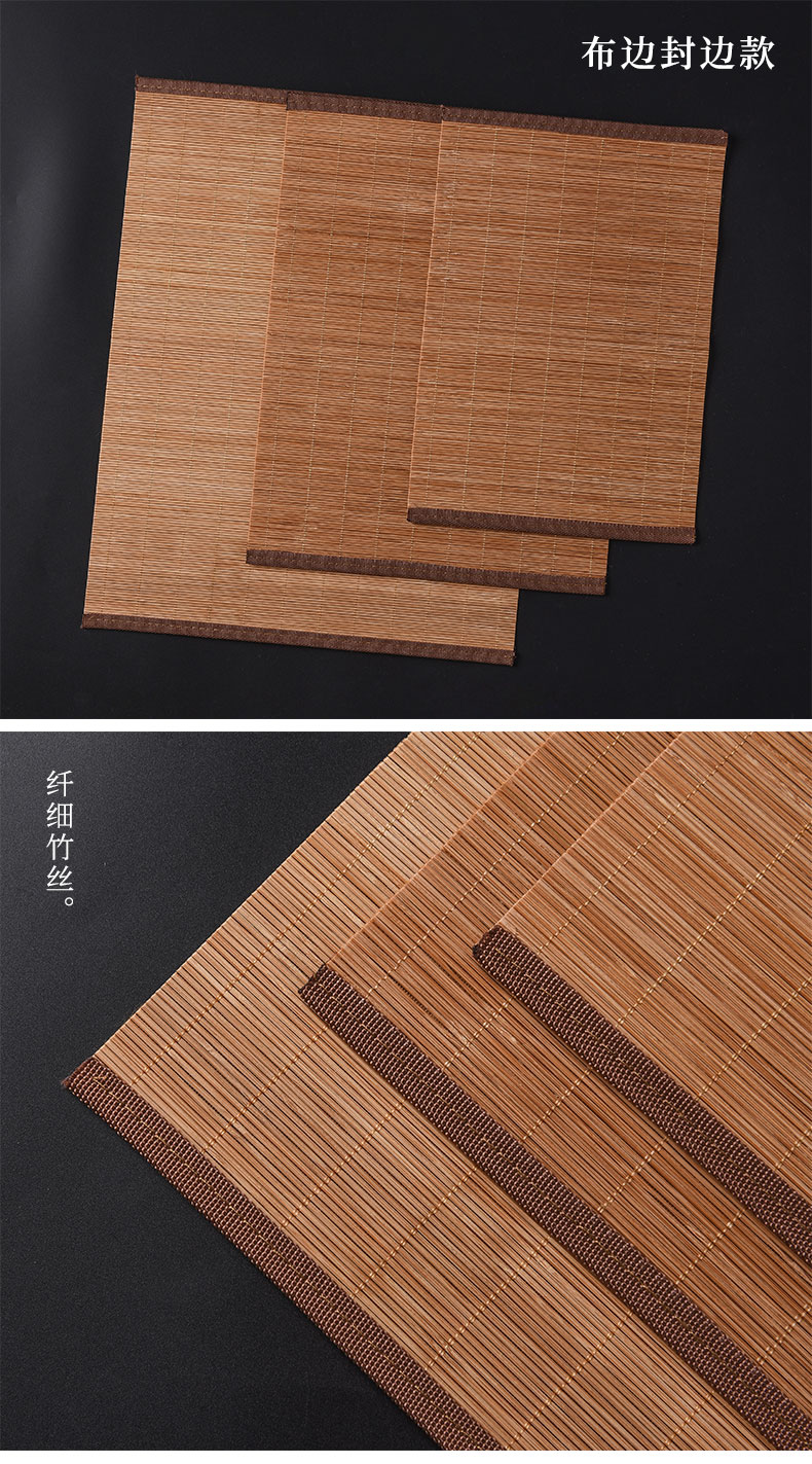 Tao lucky bamboo mat bamboo tea tea table flag tea bamboo mat accessories zen Japanese tea custom