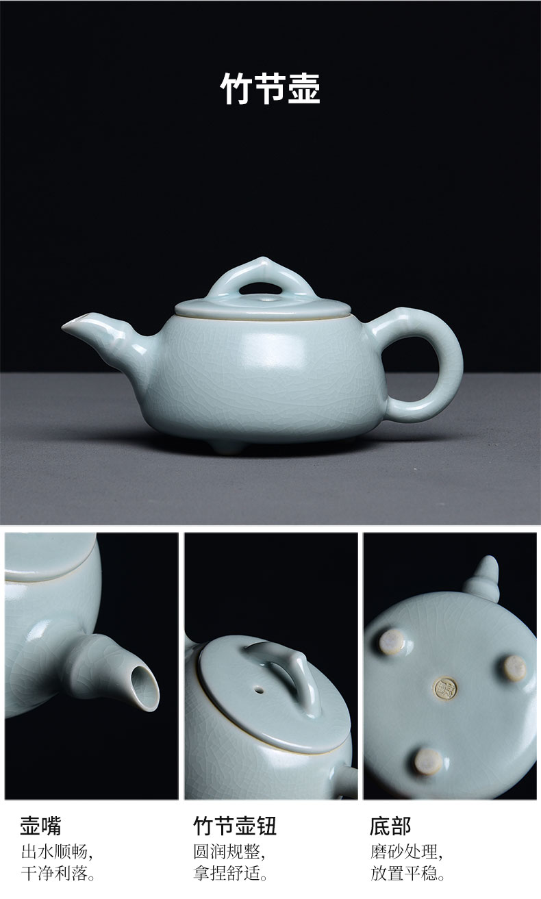 Tao blessing the azure suits for your up tea sets of household of a complete set of your porcelain piece of kung fu tea teapot teacup combination