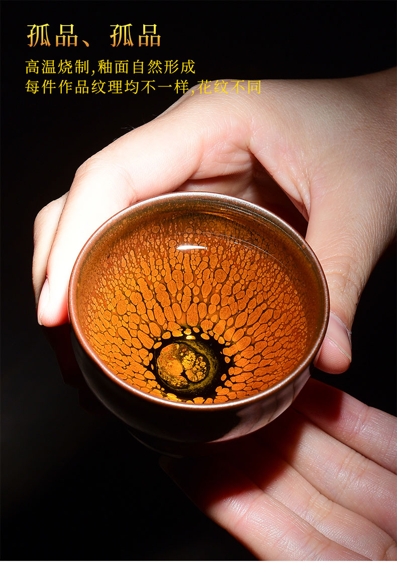 Tao blessing by manual build light three cup gift boxes of household gifts silver hao zijin partridge tea cups