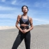 La Nikar chân quần bó sát nữ mùa thu lỏng yoga tập thể dục chạy quần nhanh khô cao eo yếm giản dị quần short the thao nam Quần thể thao