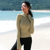 La Nikar running quick-dry sports T-shirt women tight elastic yoga clothing long sleeve spring and autumn Net red fitness clothing women