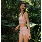 Розовая спортивный бюстгальтер, нижнее белье, противоударный бюстгалтер, шорты, одежда для йоги, комплект, для бега