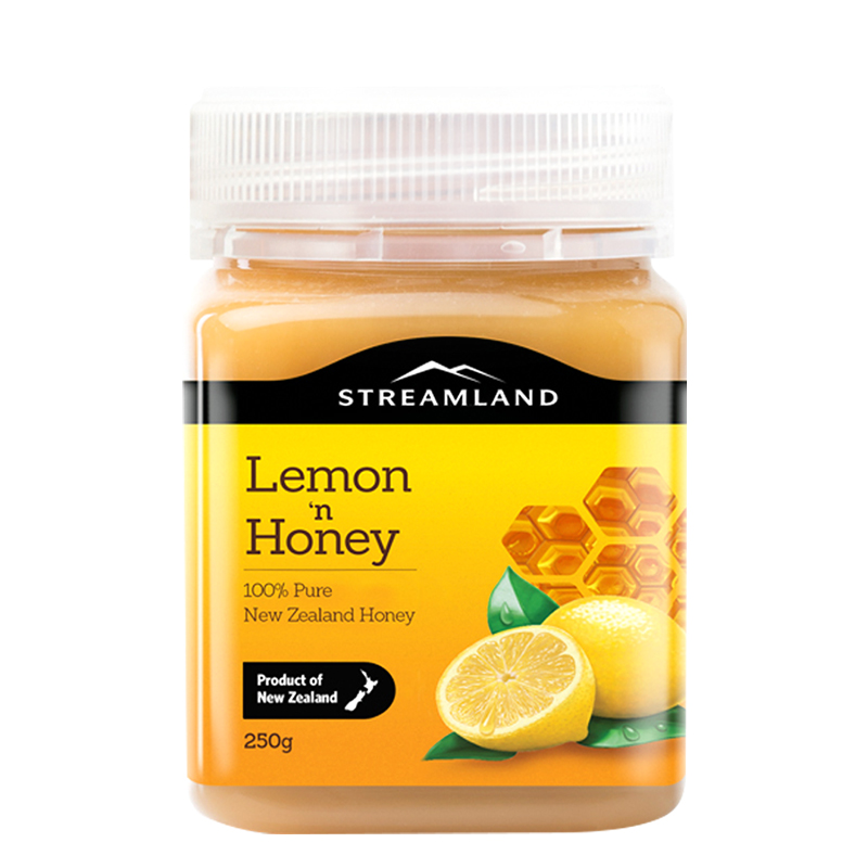 Streamland新溪岛柠檬蜂蜜250g新西兰海外原装进口纯正天然百花蜜