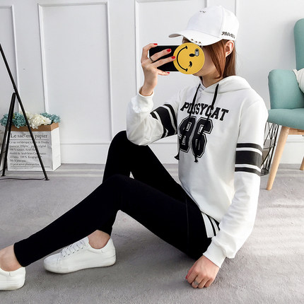 2017新款休闲运动套装裙女秋冬季学生卫衣韩