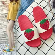Nữ dép mùa hè nhà nội thất hoạt hình dễ thương trẻ em Hàn Quốc tham gia một dép tắm trượt nhà kéo nhà - Trang chủ