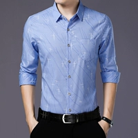 Зимняя утепленная осенняя рубашка, для мужчины среднего возраста