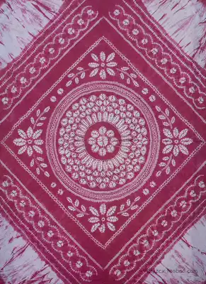 Yunnan ethnic characteristics handicrafts Dali Bai cotton tie-dyed bed sheets table cloth ornaments multi-color recommendation