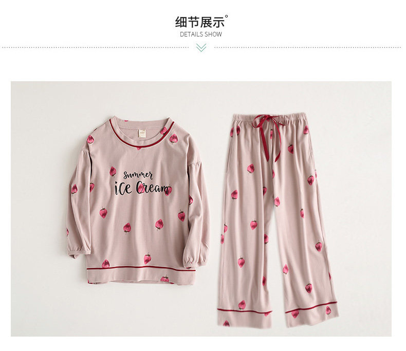 Pyjama pour femme en Coton à manches - Ref 2994675 Image 22