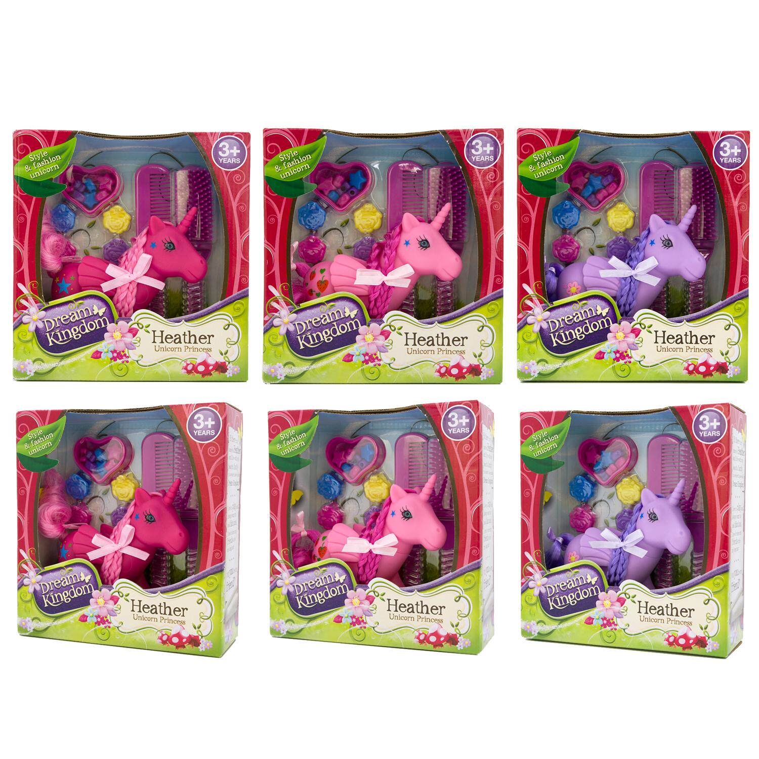 DREAM KINGDOM HEATHER UNICORN PONY long hair combed braids hair with unicorn ponies