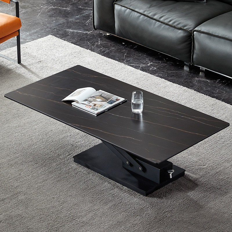 Italian-style slate coffee table multi-function lift dining table dual-use net red folding small apartment coffee table raised variable dining table