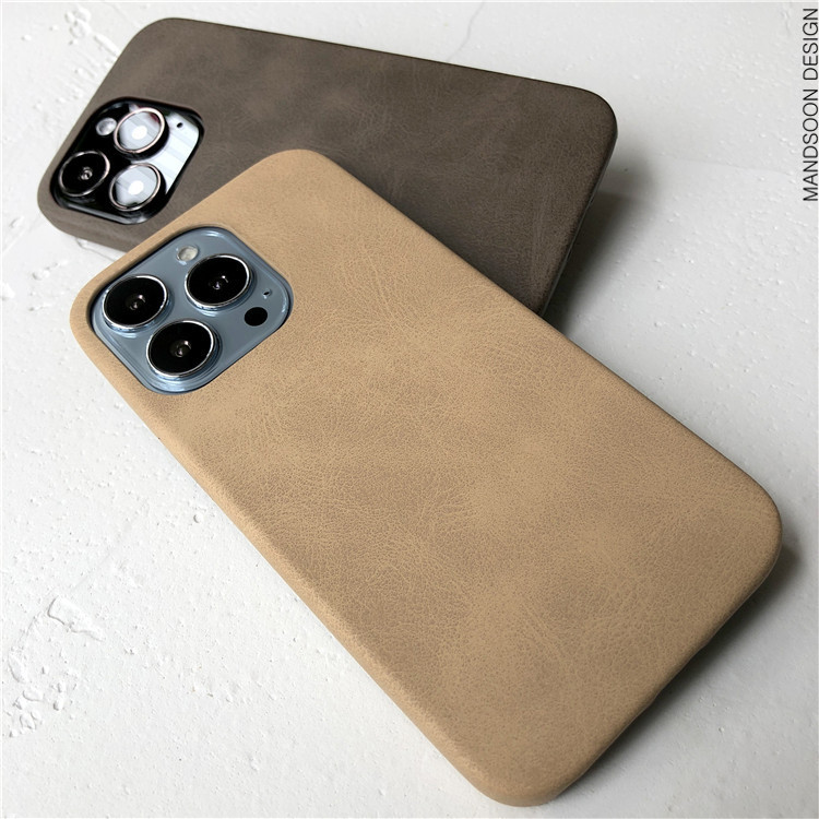 Synthetic Leather Retro Vintage 78 15, 14, 13, 12, 11 iPhone Case