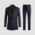 Full Monty Tây Tạng Blue Bird Eye In Suit đúp Row Nút nam Business Body Slim len Professional ăn mặc 