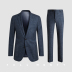 Suit Bridesmaid Full Monty Business Trim Casual Linen Suit Turquoise xanh Wedding Banquet của chú rể 