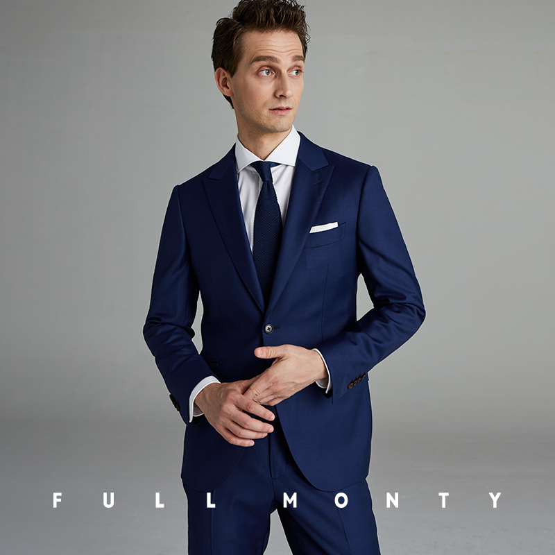 Full Monty nam Treasure xanh len tinh khiết Suit ăn mặc Edling kinh doanh chuyên nghiệp ăn mặc Suit