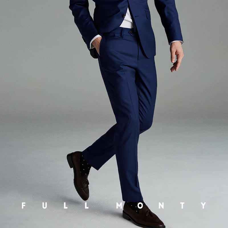 Full Monty nam Treasure xanh len tinh khiết Suit ăn mặc Edling kinh doanh chuyên nghiệp ăn mặc Suit