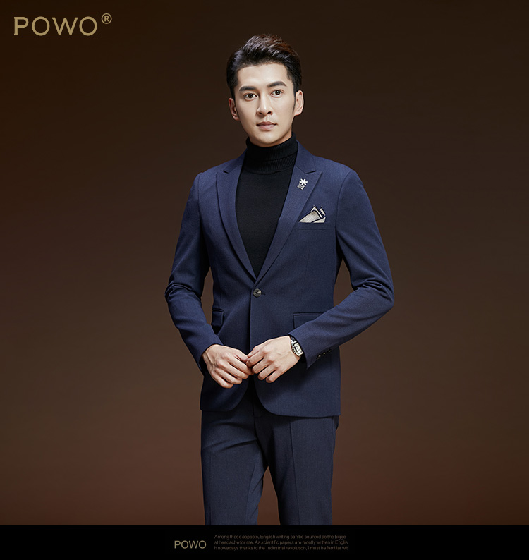 POWO phù hợp với thanh niên nam giới Phiên bản Hàn Quốc của đám cưới tự tu nam nam chú rể quần áo cưới trang phục quý ông quần áo thoi trang nam
