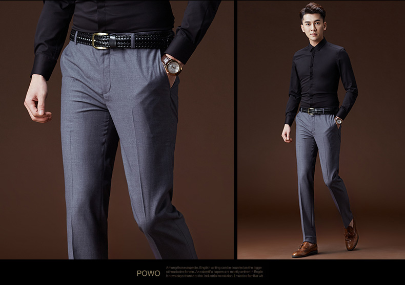Quần nam Hàn Quốc phiên bản của mỏng phù hợp với màu đen quần kinh doanh thẳng phù hợp với nam giới làm việc mùa hè phần mỏng phù hợp với quần