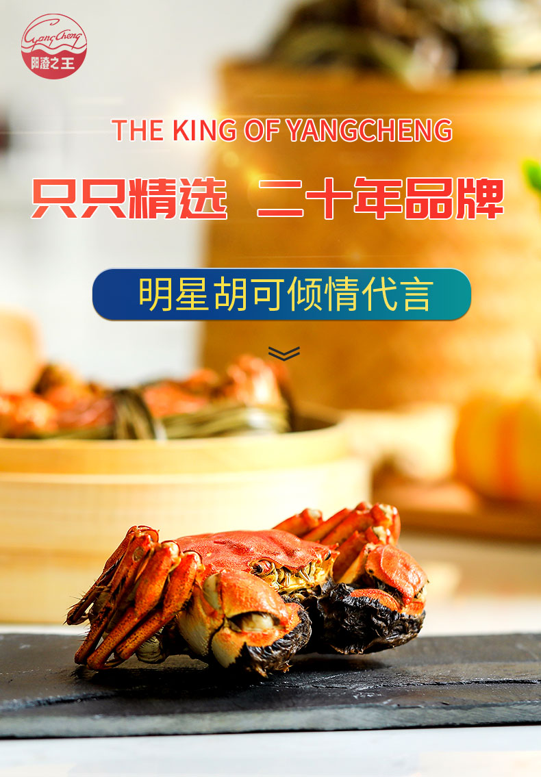 阳澄之王 14只现货 大闸蟹礼盒 公4两+母3两 图1