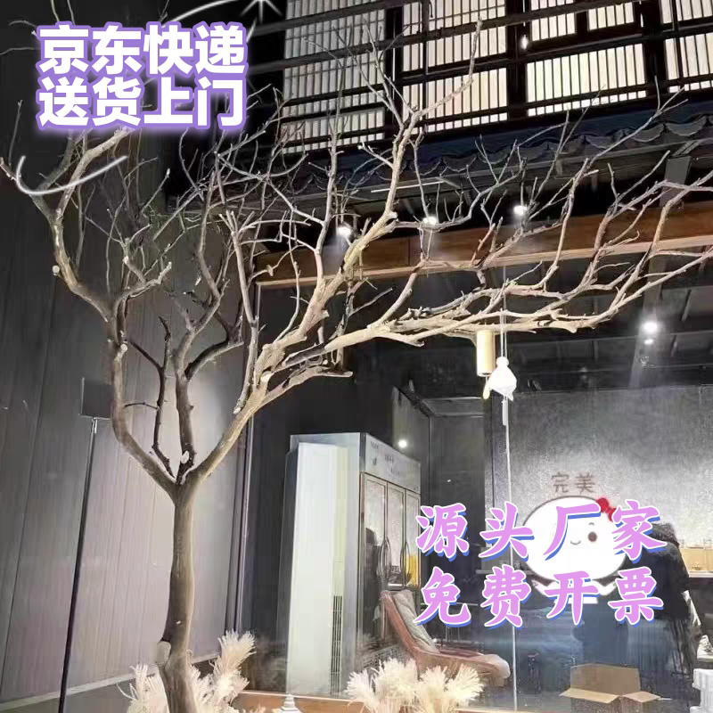Branches, Logs, and Tree Trunks Are Used to Create Large Floor-Standing Decorative Trees for Landscaping, Such as Wishing Trees in Cafes and Dead Tree Sculptures Branches, Logs, and Tree Trunks Are Used to Create Large Floor-Standing Decorative Trees for Landscaping, Such as Wishing Trees in Cafes and Dead Tree Sculptures