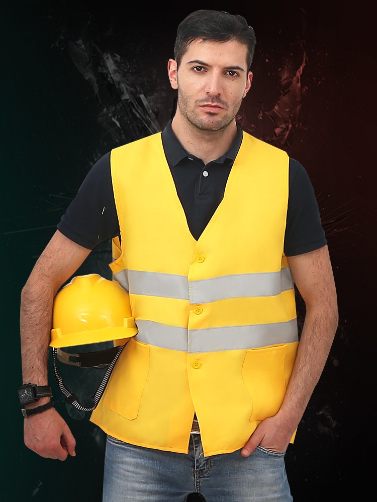 Áo phản quang đường sắt Jiahu Xây dựng bảo vệ vệ sinh môi trường Quần áo an toàn Vest Cục kỹ thuật Áo phản quang có thể in được trang phục bảo hộ lao động áo lao động 