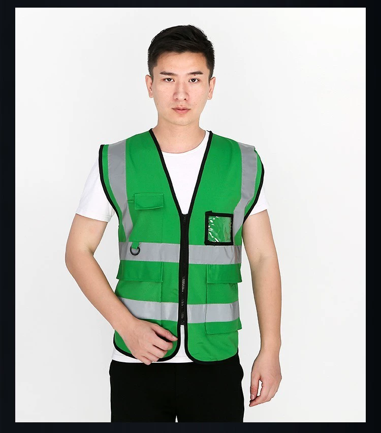 Jiahu vest phản quang công trường xây dựng công nhân cảnh báo an toàn quần áo xây dựng vệ sinh bảo vệ huỳnh quang vest màu vàng clip vải pangrim áo bảo hộ bắt ong 