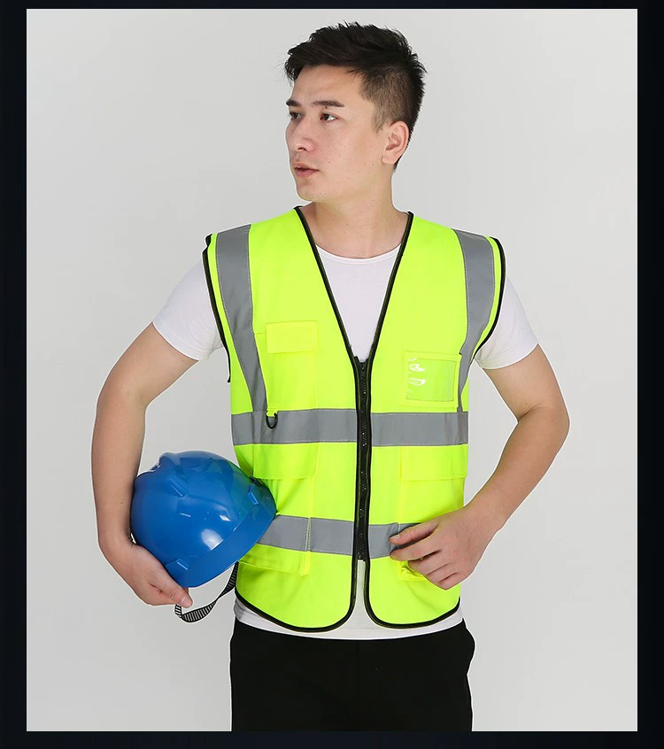 Jiahu xe phản quang vest vest an toàn quần áo kiểm tra hàng năm xe phản quang vest vest siêu sáng kiến ​​trúc phản quang quần áo quần bảo hộ túi hộp vải pangrim 