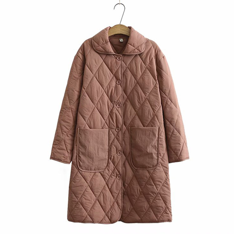 Middle aged cotton clothes Fat mother dress 2020 new winter clothing plus fat increase thin cotton clothes old autumn winter jacket woman