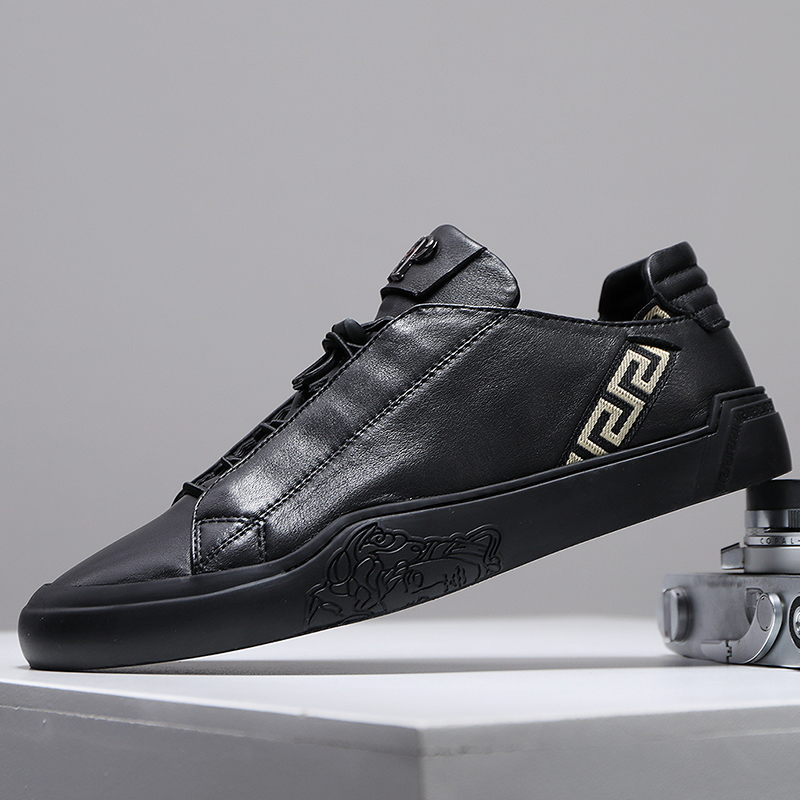 2022 tide brand men's shoes autumn new casual leather shoes loafers fashion shoes European station all-match loafer shoes