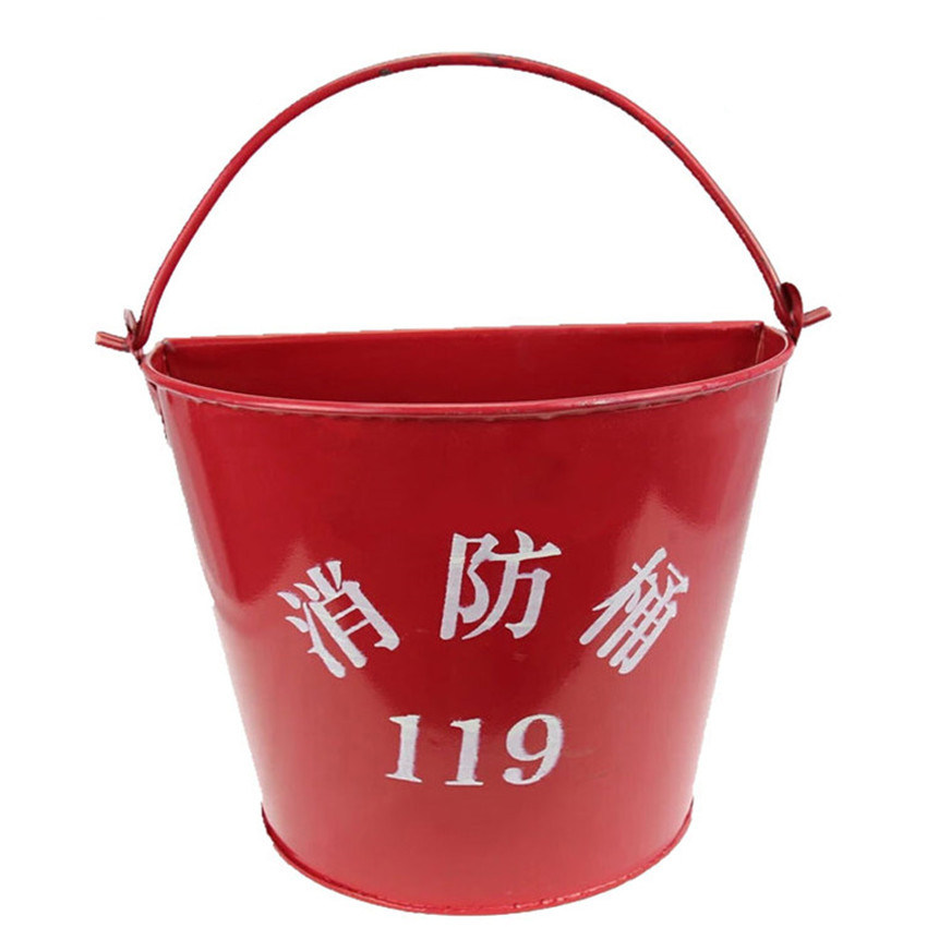 Fire Sand Barrel Yellow Sand Barrel Thickened Fire Barrel Fire Fighting Equipment Fire Barrel Large Fire Bucket Semi-circle Baking Varnish-Taobao