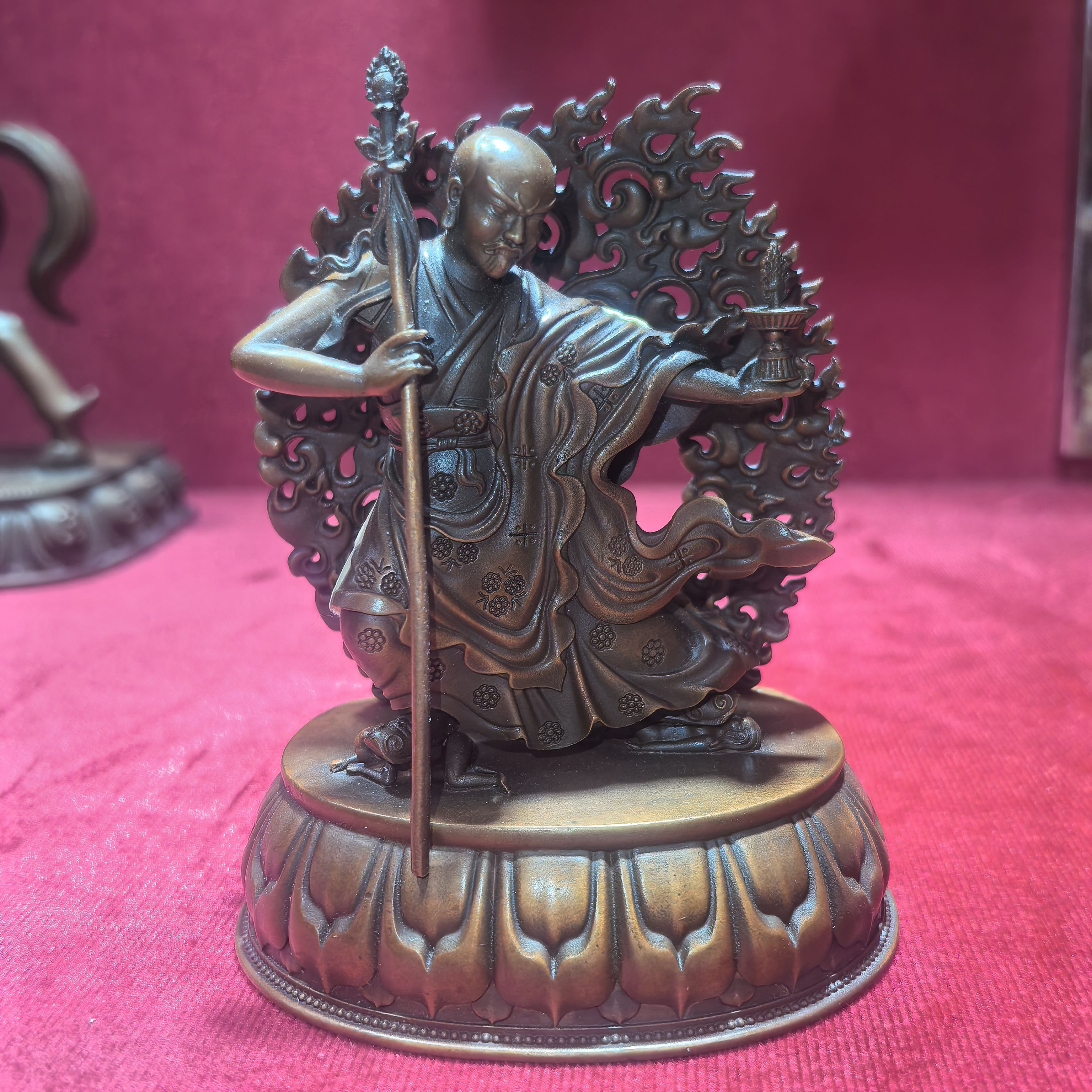 タイ 仏教美術 アユタヤ 古銅 宝冠仏坐像 青銅仏 仏像（タイ