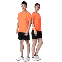 Quick-drying running short-sleeved track and field clothing customized mens and womens breathable marathon cross-country outdoor sports competition clothing training clothing