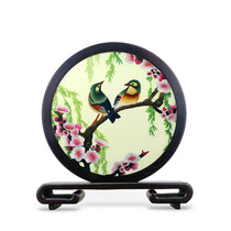 Su embroidery double-sided embroidery pure hand embroidered Taiwan screen ornaments home decoration painting Suzhou characteristics Chinese style business gifts