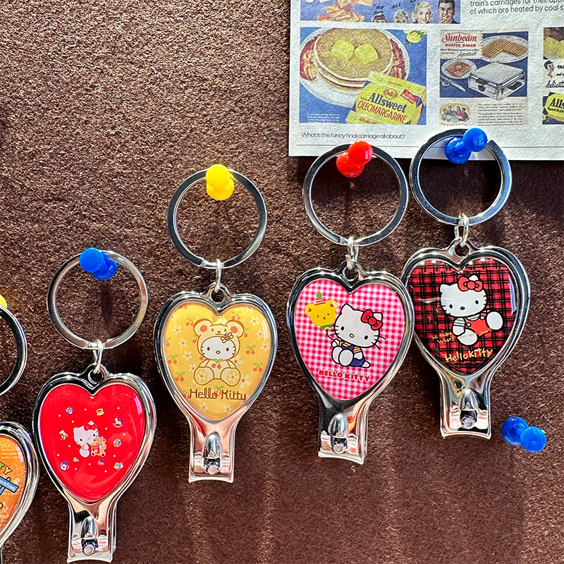 Hello Kitty Cute Series Portable Nail Clipper Manicure Tool Keychain Kitty Bottle Opener with Key Ring Hello Kitty Cute Series Portable Nail Clipper Manicure Tool Keychain Kitty Bottle Opener with Key Ring