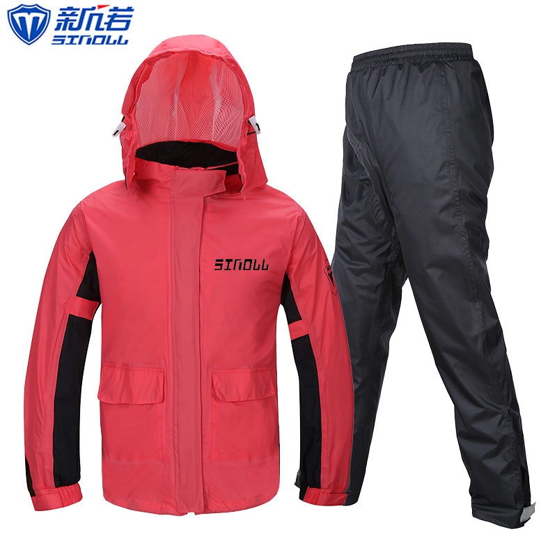 Xinnuo raincoat rain pants suit Fashion female motorcycle riding governor's edition full body anti-rain summer electric car poncho