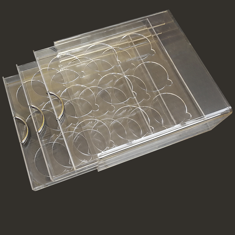 Nine-degree creative JM032 transparent acrylic lens display props glasses display rack features decorative storage box