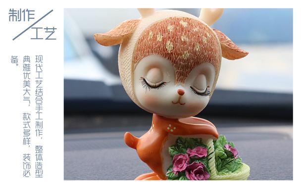 Xe cung cấp xe hơi sáng tạo một con nai an toàn xe trang sức đồ trang trí cá tính an ninh sáng tạo và nam nữ đáng yêu trang trí nội thất xe ô tô