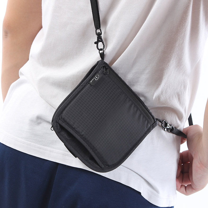 Multi-function travel documents contain card package RFID passport package with portable waterproof breast and inclined carry bag