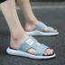 Dép nam thời trang hè mùa hè mang một từ kéo phiên bản Hàn Quốc của giày đi biển chống trượt dép phong cách Hồng Kông dép xỏ ngón mùa hè - Dép dép lê nam Dép