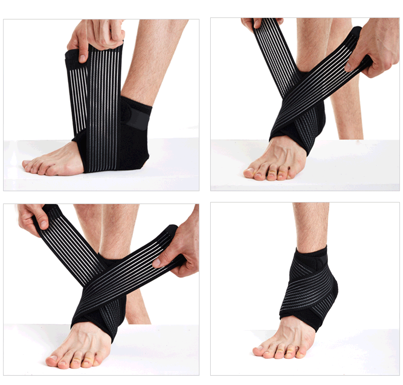 Mandikawei bong gân mắt cá chân bảo vệ cố định mắt cá chân đeo cổ tay với thiết bị bảo vệ nam dây đeo ấm áp bảo vệ mắt cá chân - Dụng cụ thể thao găng tay chống nắng cho nam