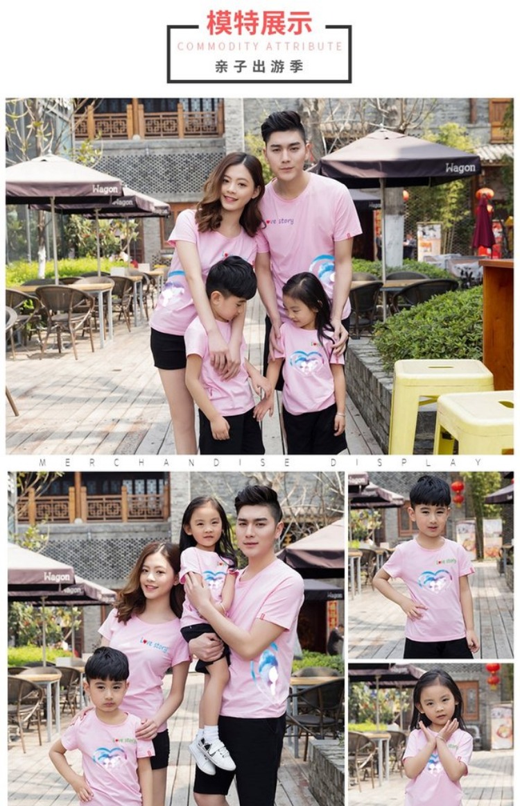 Dịch vụ làm vườn mẫu giáo mùa xuân và mùa thu rung mẹ-con trang phục gia đình ba áo thun ngắn tay màu đỏ với mẹ. áo khoác cặp cho mẹ và bé