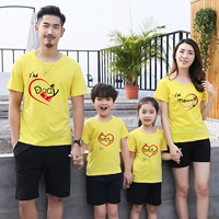 Quần áo bố mẹ cho bé hè 2018 hoàn toàn mới nhà thời trang áo sơ mi ngắn tay mẹ và áo thun trẻ em xuân hè quần áo gia đình