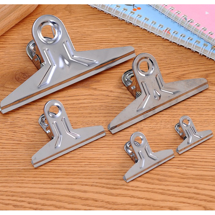 Extra-Large Clip File Folder, Office Document Clip Holder, Stationery Stainless Steel Iron Clip, Home Binding Tool