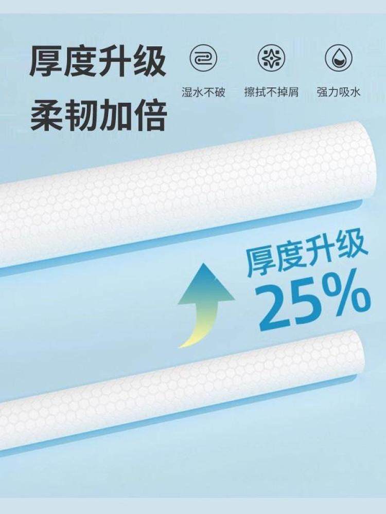 Kewan Hong Lazy Rag Kitchen Hanging Type Household Cleaning Disposable Dishwashing Cloth Special Paper Towel for Both Dry and Wet Use