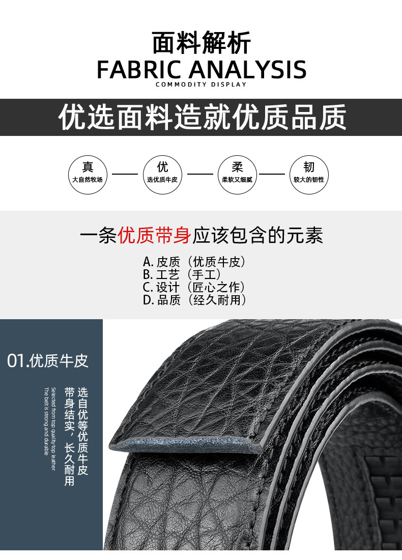 Мужской ремень, кожаный комбинезон, крокодил, из натуральной кожи, воловья кожа 