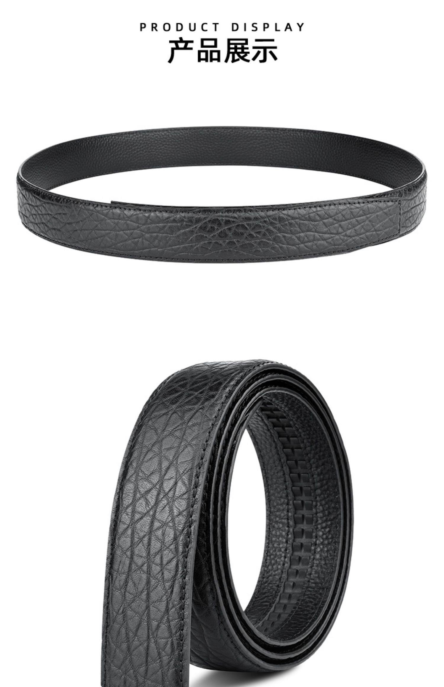 Мужской ремень, кожаный комбинезон, крокодил, из натуральной кожи, воловья кожа 