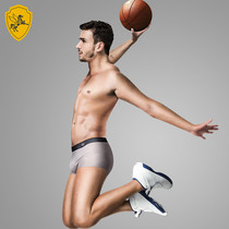 Feiyun Knight no trace Ice Silk mens underwear boxer teenagers solid color thin mens four corner shorts three pieces
