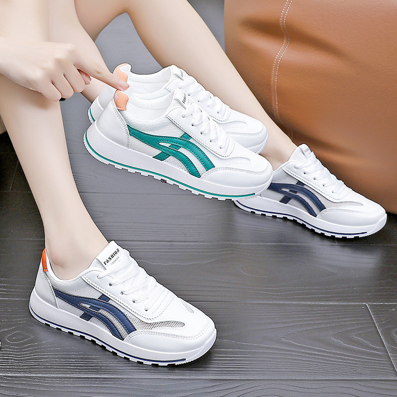 2025 New Summer Versatile Soft-Soled Shoes, Mesh Breathable Women's Shoes, Running Shoes, Casual Sports Shoes, Soft-Soled White Shoes