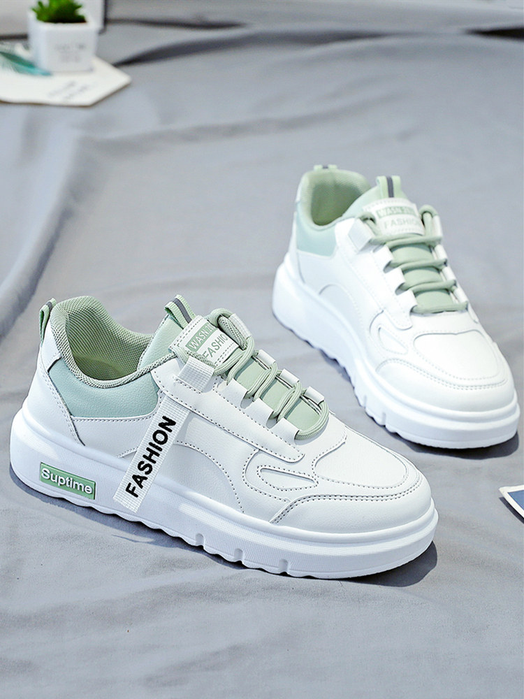 2025 New Autumn Versatile White Sneakers for Women, Casual Sports Shoes, Women's Sneakers, Trendy Spring and Autumn Niche Shoes