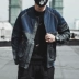 Mùa xuân và mùa thu nam Khâu áo khoác denim Mùa xuân Nhật Bản Xu hướng Hàn Quốc Bóng chày Cổ áo mỏng Áo khoác nam mùa thu - Áo khoác đôi Áo khoác đôi