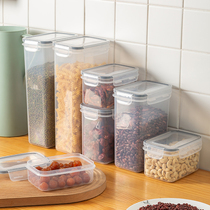 Sealed tank Five cereals Cereals Kitchen Containing Food Transparent Plastic Jars Box Zero Food Dry Goods Tea Storage Tank